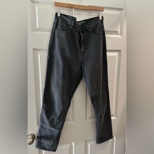 American Eagle faded black mom jeans size 12 long